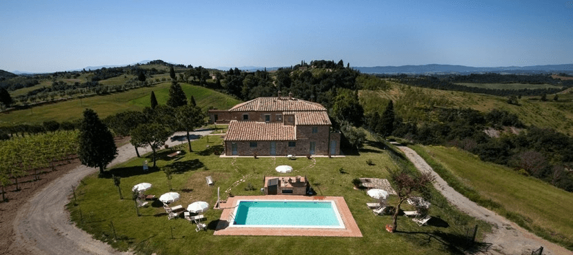 Giardino (il granaio), vakantiehuisVilla, Toscane, people: 5